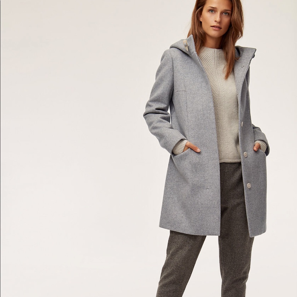 pearce wool gray coat- gray heather comet